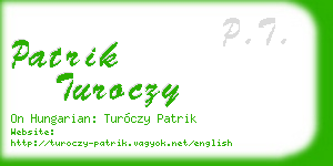 patrik turoczy business card