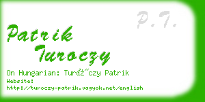 patrik turoczy business card